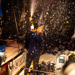 Elodie Boanfous, Queguiner La Vie en Rose termine 3ème de la dernière étape de la Solitaire du Figaro 2022.